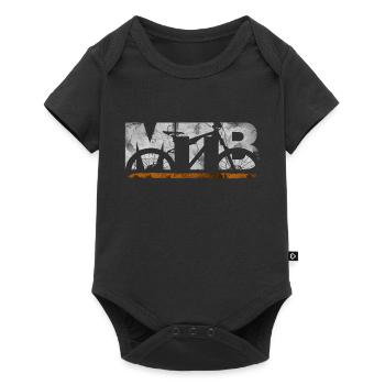 MTB Mountain Bike Mountain Biker Bike Used Look - Baby Premium short-sleeve bodysuit - black - Front