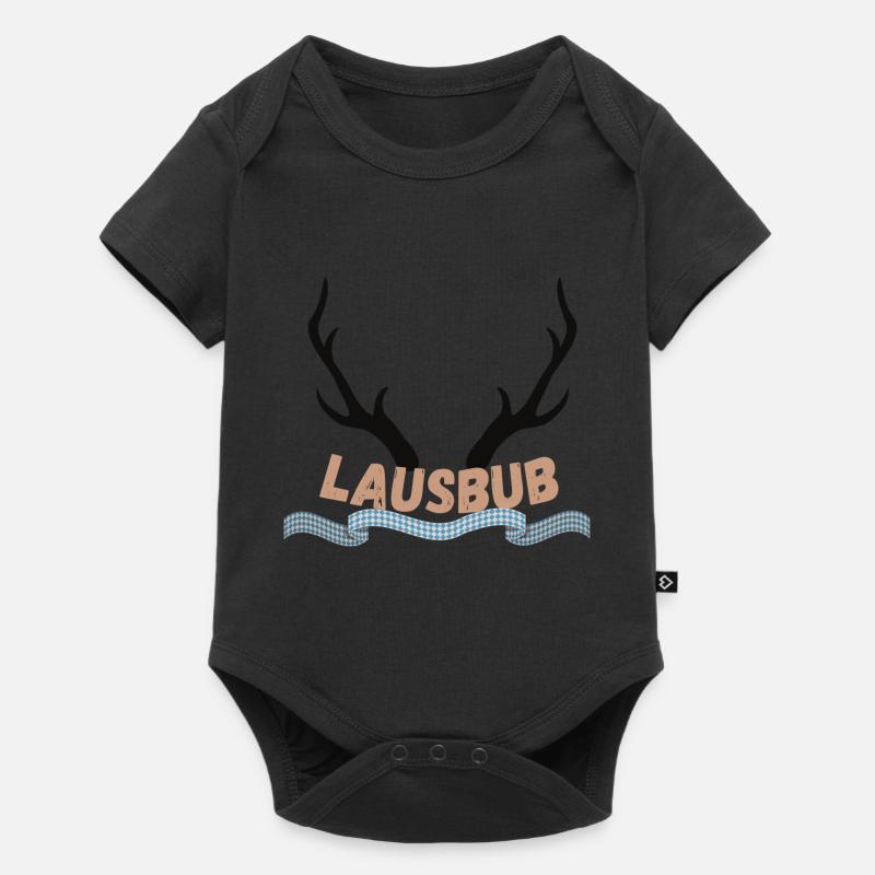 Lausbub - Baby Premium Kurzarmbody - Schwarz