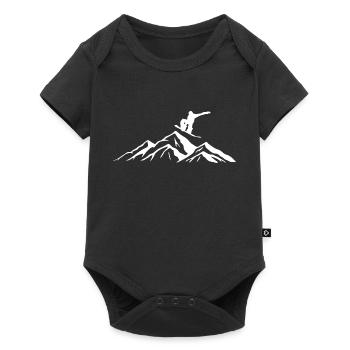 Snowboard Snowboarder - Body à manches courtes Premium Bébé - noir - Devant