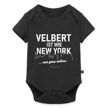 Velbert ist wie New York - Baby Premium Kurzarmbody - Schwarz - Vorne
