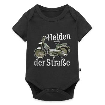 Hercules Prima 5 T-Shirt I 25 Kmh Moped - Baby Premium Kurzarmbody - Schwarz - Vorne