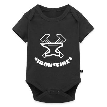 Iron and Fire - Baby Premium Kurzarmbody - Schwarz - Vorne