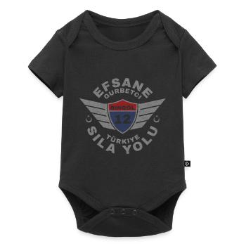 Bing oil - Baby Premium short-sleeve bodysuit - black - Front