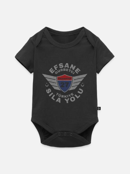 Gaziantep - Baby Premium Kurzarmbody - Schwarz