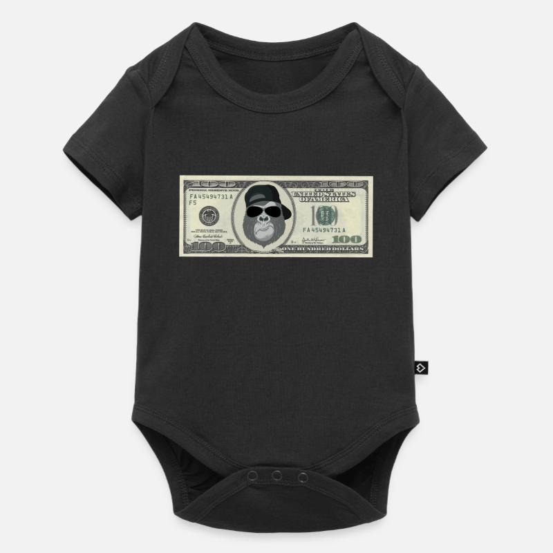 Gorillewear - Body à manches courtes Premium Bébé - noir