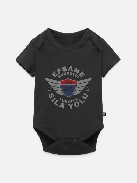Van - Baby Premium Kurzarmbody - Schwarz