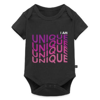 Je suis unique - l’amour de soi - Body à manches courtes Premium Bébé - noir - Devant