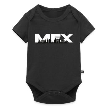 Mexico city skyline - Baby Premium short-sleeve bodysuit - black - Front