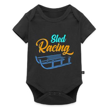 Sled Racing Retro Sledding Designs Cadeau Cadeau - Body à manches courtes Premium Bébé - noir - Devant