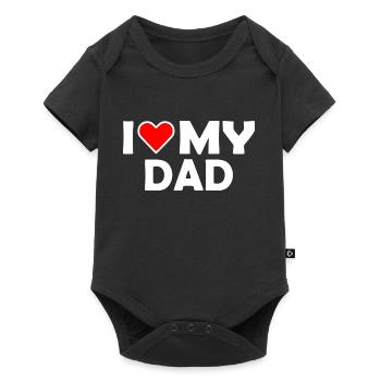 I love my dad - Body à manches courtes Premium Bébé - noir - Devant