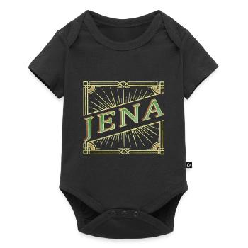 Jena Germany City Font Vintage Retro - Baby Premium short-sleeve bodysuit - black - Front