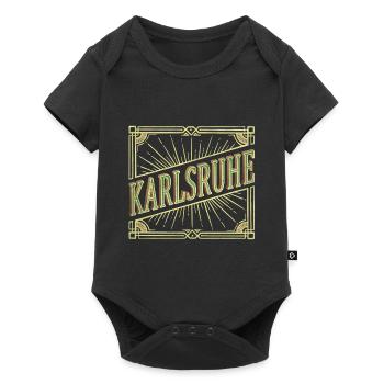 Karlsruhe Allemagne City Font Vintage Rétro - Body à manches courtes Premium Bébé - noir - Devant