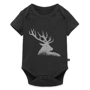Cerf - Body à manches courtes Premium Bébé - noir - Devant