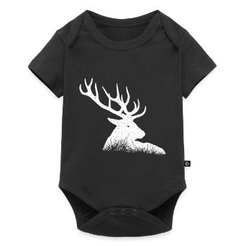 Cerf - Body à manches courtes Premium Bébé - noir - Devant