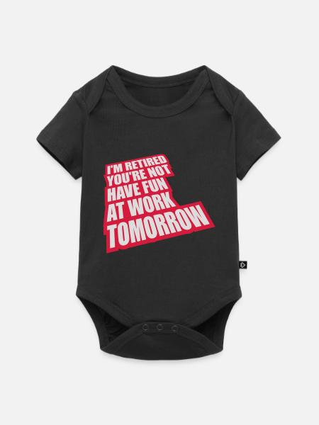 have fun at work - Premium kortærmet baby-body  - sort