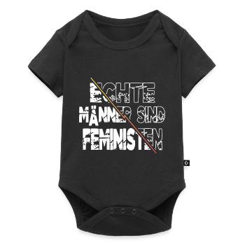 bodypositivity geburtstag girl women spruch - Baby Premium Kurzarmbody - Schwarz - Vorne