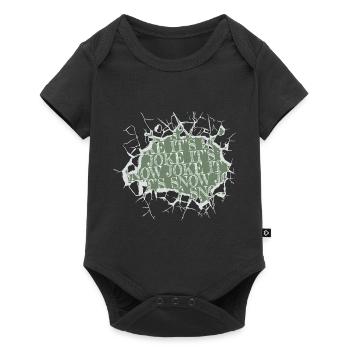 Beard's Statement Dino Joke Couples Dinosaur Fan - Baby Premium short-sleeve bodysuit - black - Front