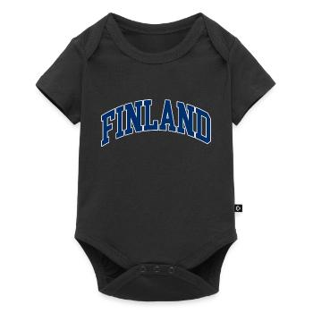 FINNLAND - Baby Premium Kurzarmbody - Schwarz - Vorne