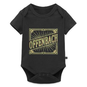 Offenbach Allemagne City Font Vintage Retro - Body à manches courtes Premium Bébé - noir - Devant