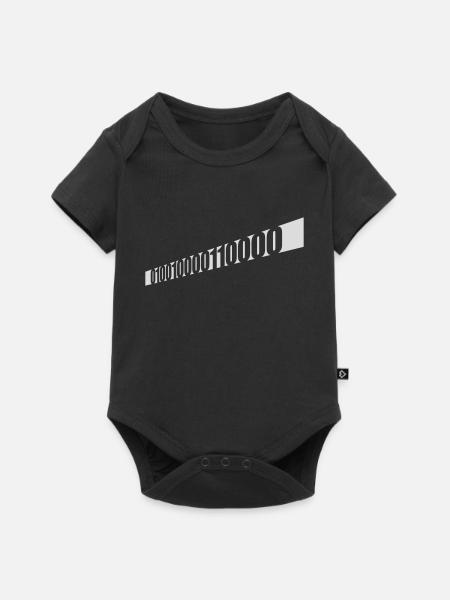 Binär Code Programm Sprache - Baby Premium Kurzarmbody - Schwarz