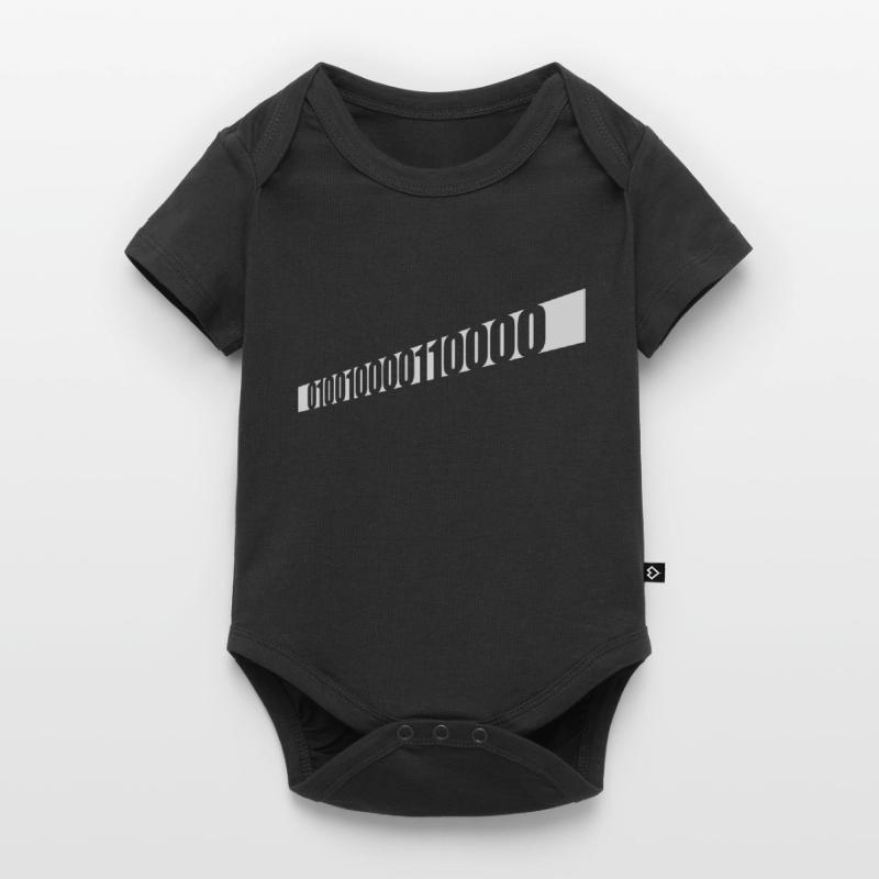 Langage de programme de code binaire Body à manches courtes Premium Bébé