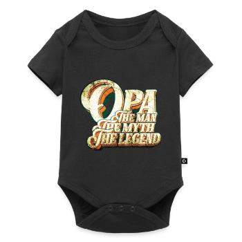 THE MAN THE MYTH THE LEGEND OPA - Baby Premium Kurzarmbody - Schwarz - Vorne