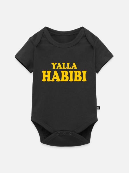 Yalla habibi - Body à manches courtes Premium Bébé - noir
