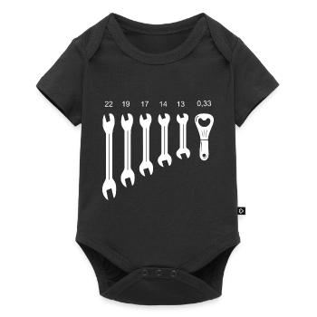 Werkzeug - Baby Premium Kurzarmbody - Schwarz - Vorne
