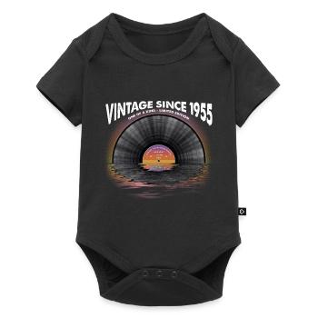 Vintage since 1955 Retro Disco Music Vintage - Baby Premium short-sleeve bodysuit - black - Front