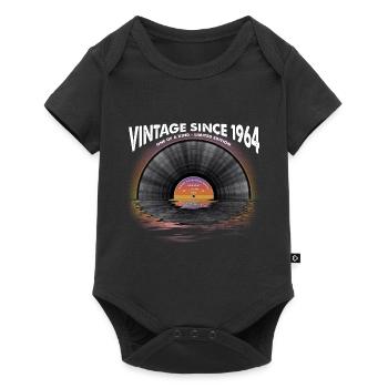 Vintage since 1964 Retro Disco Music Vintage - Baby Premium short-sleeve bodysuit - black - Front