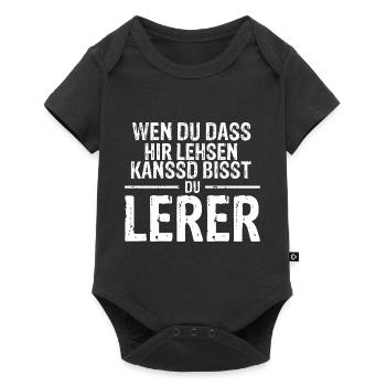 Lehrer Lehrerin Lehrkraft Prüfung Klassenarbeit Sc - Baby Premium Kurzarmbody - Schwarz - Vorne