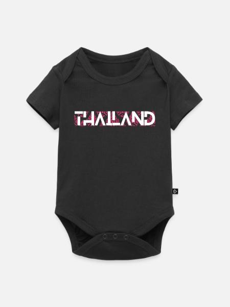 Thailand (Thailand) - Baby Premium Kurzarmbody - Schwarz