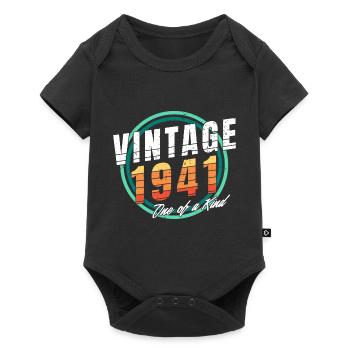 Chemise vintage 1941 pour homme femme 82 ans 82ème - Body à manches courtes Premium Bébé - noir - Devant