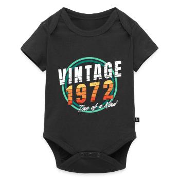 Chemise vintage 1972 pour homme femme 51 ans 51ème - Body à manches courtes Premium Bébé - noir - Devant