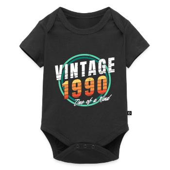 Chemise vintage 1990 pour homme femme 33 ans 33ème - Body à manches courtes Premium Bébé - noir - Devant