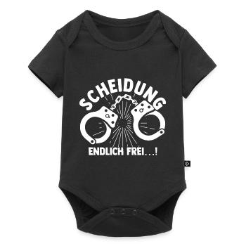 Scheidung Endlich Frei! Ehe Ende Ehemann Ehefrau S - Baby Premium Kurzarmbody - Schwarz - Vorne