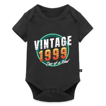 Chemise vintage 1999 pour homme femme 24 ans 24ème - Body à manches courtes Premium Bébé - noir - Devant
