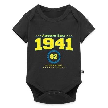 Super chemise 1941 pour hommes femmes 82 ans 82ème - Body à manches courtes Premium Bébé - noir - Devant