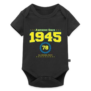 Tolles 1945 Hemd für Männer Frauen 78 Jahre alt 78. - Baby Premium Kurzarmbody - Schwarz - Vorne