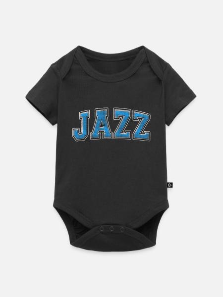 Jazz Varsity Grunge - Baby Premium short-sleeve bodysuit - black