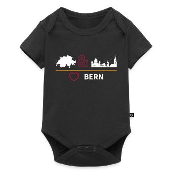 BERN - Baby Premium Kurzarmbody - Schwarz - Vorne