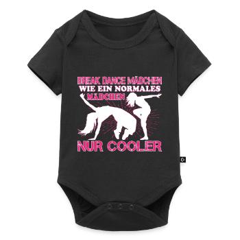 Break Dance Mädchen Tanzen Break Dancerin - Baby Premium Kurzarmbody - Schwarz - Vorne