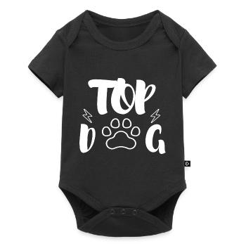 TOP DOG - Baby Premium short-sleeve bodysuit - black - Front