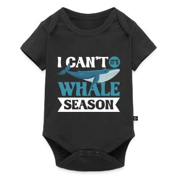 Whale Watching Walbeobachtung Wale Orca Blauwal - Baby Premium Kurzarmbody - Schwarz - Vorne