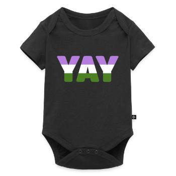 YAY Genderqueer - Body à manches courtes Premium Bébé - noir - Devant