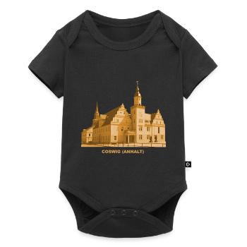 Hôtel de ville de Coswig Anhalt Saxe-Anhalt Elbe - Body à manches courtes Premium Bébé - noir - Devant