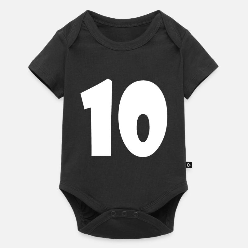 10 - Baby Premium Kurzarmbody - Schwarz