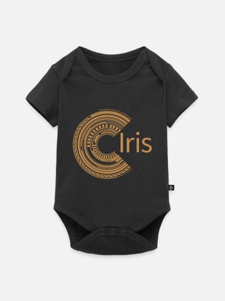 Für Iris - Baby Premium Kurzarmbody - Schwarz