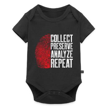 Collecter Préserver Analyser Répéter | Médico-légal - Body à manches courtes Premium Bébé - noir - Devant