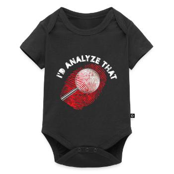 J’analyserais ça | Criminalistique - Body à manches courtes Premium Bébé - noir - Devant